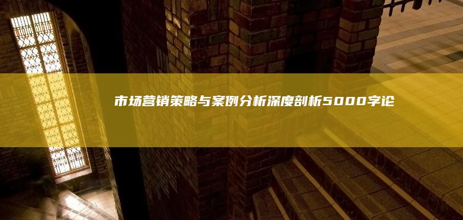 市场营销策略与案例分析：深度剖析5000字论文